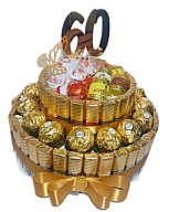 SŁODKI BOX Z CZEKOLADEK MERCI FERRERO I RAFFAELLO PREZENT NA URODZINY