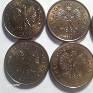 5 groszy od 1999 do 2004 roku mennicze sześć monet.