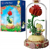 KLOCKI KONSTRUKCYJNE MAŁY KSIĄŻE CZERWONA RÓŻA BAJKA DUŻY ZESTAW 211 EL.