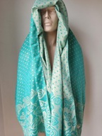 pashmina atrakcyjny srebna nitka jnowy