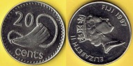 FIJI 20 CENTS 1997 r.