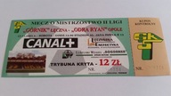 bilet GÓRNIK Łęczna - ODRA Opole 17.11.2001 (2)
