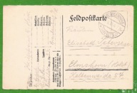 I W.Ś.=WIADOMOŚĆ Z FRONTU DO RODZINY =1916r