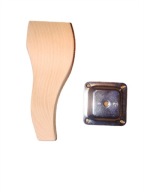 15 CM NOGA NÓŻKA NOGI MEBLOWA DREWNIANA BUK LUDWIK GLAMOUR + BLACHA