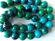 H5- CHRYZOKOLA - kula - 10mm - sznur - 12sztuk