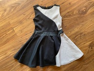 Czarno-biała sukienka S/M pikowana