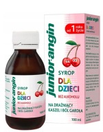 Junior angin syrop na gardło dla dzieci 1+ wiśniowy bez alkoholu 100 ml