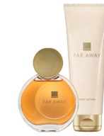 AVON ZESTAW FAR AWAY 2 KOSMETYKI WODA 50 ML + BALSAM 125 ML DLA NIEJ