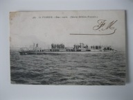 Okręt podwodny UBOOT wojenny z Francja z przed 1945 r.