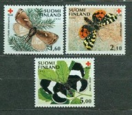 FINLANDIA** MOTYLE III Mi 1169-71