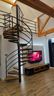 Schody kręcone, spiralne, balustrady kute