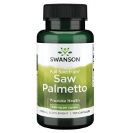 SWANSON Saw Palmetto 540mg 100 kapsułek Palma Sabałowa prostata