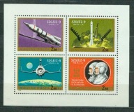 WĘGRY ** Lot Sojuza-9, arkusik Mi 2611-14