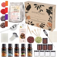 ZESTAW DO ROBIENIA WYROBU ŚWIEC SOJOWYCH DUŻY IDEALNY NA PREZENT ŚWIĘTA DIY