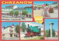 CHRZANÓW - RYNEK - POMNIK - ALEJA HENRYKA - PAROWÓZ - MAPKA