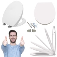 DESKA SEDESOWA WC WOLNOOPADAJĄCA WYPINANA UNIWERSALNA ANTYBAKTERYJNA