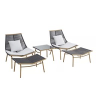 ZESTAW KOMPLET MEBLI OGRODOWYCH WYPOCZYNKOWYCH PATIO AUDREY OGRÓD TARAS