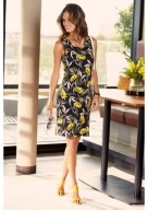 Tanio !_NOWA 179zł czarna WYSZCZUPLAJACA sukienka_WYGODNA 100% bawełna_r.48