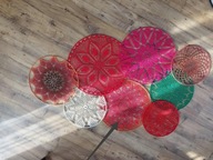 Wielokolorowy łapacz snów. Rękodzieło.