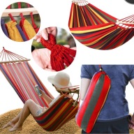 HAMAK OGRODOWY DWUOSOBOWY XXL DUŻY TARAS TURYSTYCZNY PAŁĄK TORBA ALTANKA