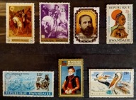 Znaczki Pocztowe Rwanda Suriname Columbia USA Inne 40 szt (364)