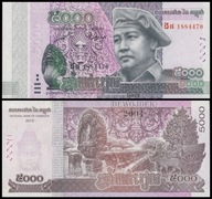 BNA - KAMBODŻA 5000 Riels 2015 nr 1884470 # P68 # XF++