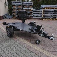 Przyczepa pod MOTOCYKL Lorries MT-1 Black Edition ALU FELGI, opuszczana