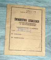 Szybkościomierz z drogomierzem ZWPN-1 - Świadectwo legalizacji .