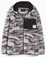 Pluszowa kurtka z kapturem 146/152