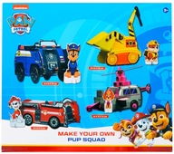 Przestrzenne Puzzle 3D 4 x Pojazdy + 4 x Figurki + Naklejki PSI PATROL