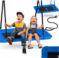 HUŚTAWKA OGRODOWA BOCIANIE GNIAZDO FOTEL WISZĄCY BUJANY KOSZ 110 cm