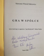 Sławomir Sitkiewicz GRA W SPÓŁCE ZARYS TEORII GRY