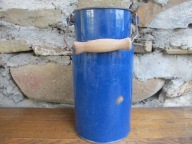 Stara Emaliowana kanka na mleko_3 L_OLKUSZ PRL