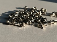 Kolce do butów lekkoatletycznych srebrne 6mm 10szt