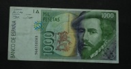 Hiszpania - banknot - 1000 Peset 1992 rok