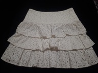 Biała spódnica koronkowa Camaieu roz s