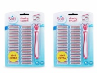 2x Maszynka na wkłady do golenia Soft Touch MASZYNKA DO GOLENIA DLA KOBIET