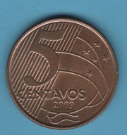 (1BZ58) Brazylia 5 centavo, 2009