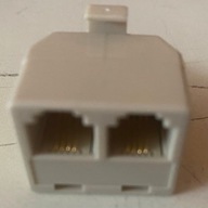 ADAPTER ROZGAŁĘŹNIK 1X RJ11 WTYK 2X RJ11 GNIAZDO
