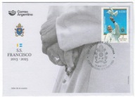 Argentyna 2025 FDC Znaczek papież Franciszek śmierć