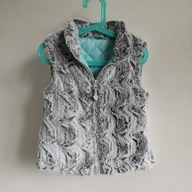 Kamizelka futrzana CoccodriIIo 110 116 bezrękawnik na jesień markowy