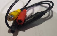 Przewód przejściówka 4-pin RCA CVBS kamera cofania