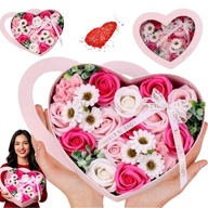 SERCE PREZENT NA WALENTYNKI BUKIET ZAPACHOWY DLA NIEJ DZIEWCZYNY ŻONY