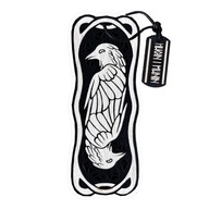 Zakładka do książek Mitologia Nordycka | Hugin i Munin|Grawer| Drewno