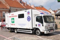 Ambulans, Karetka - ISUZU N35 - KONTENER MEDYCZNY PUNKT POMOCY MEDYCZNEJ