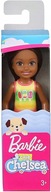 BARBIE mała lalka Chelsea plażowa Mattel brunetka GHV56 NOWA