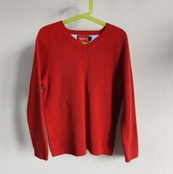 Bawełniany sweter grubszy MayBoys 128 XL dla chłopca prążek w serek (362)