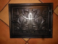 ŁADNE CECESYJNE DRZWICZKI ŻELIWNE DO PIECA WĘDZARNI