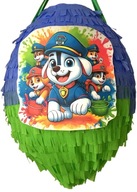 Piniata urodzinowa PSI PATROL , ręcznie robiona o obwodzie 85cm z kijem