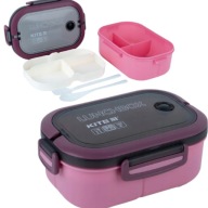 LUNCHBOX Z PRZEGRODKAMI SNIADANIOWKA ZE SZTUCCAMI UCHWYT 1200ML KITE